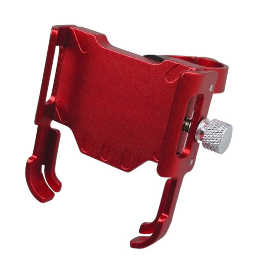 BIKERSAY MP008 Support de Téléphone Moto Vélo en Alliage d'Aluminium avec Clips de Guidon (Rouge)