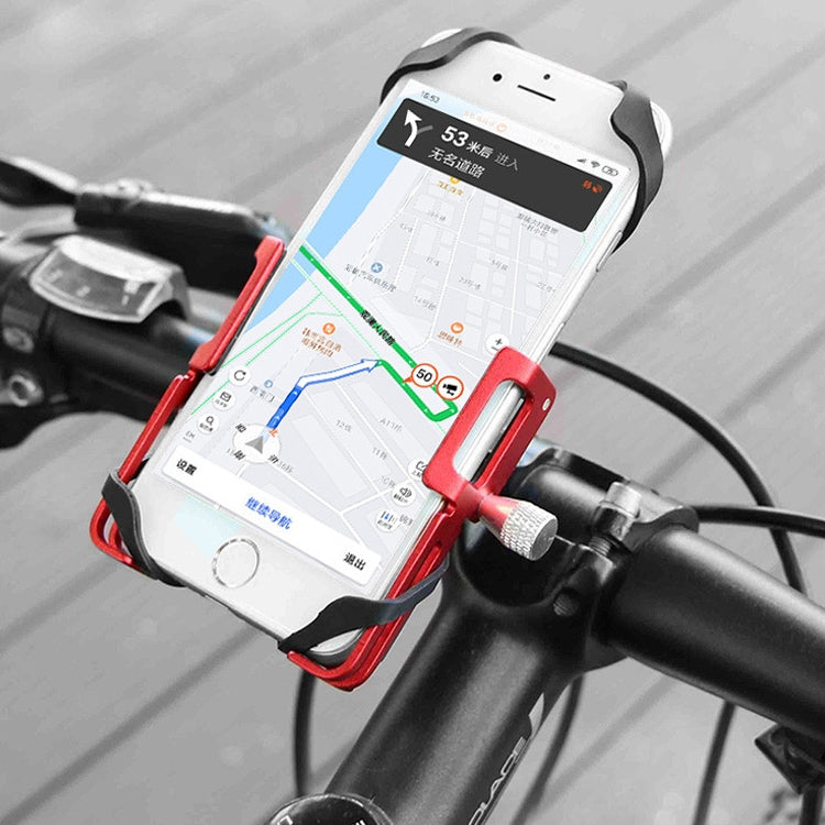 GUB P10 Aluminum Bike Phone Holder(Black Silver)