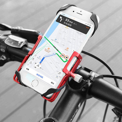 GUB P10 Aluminum Bike Phone Holder(Black Silver)
