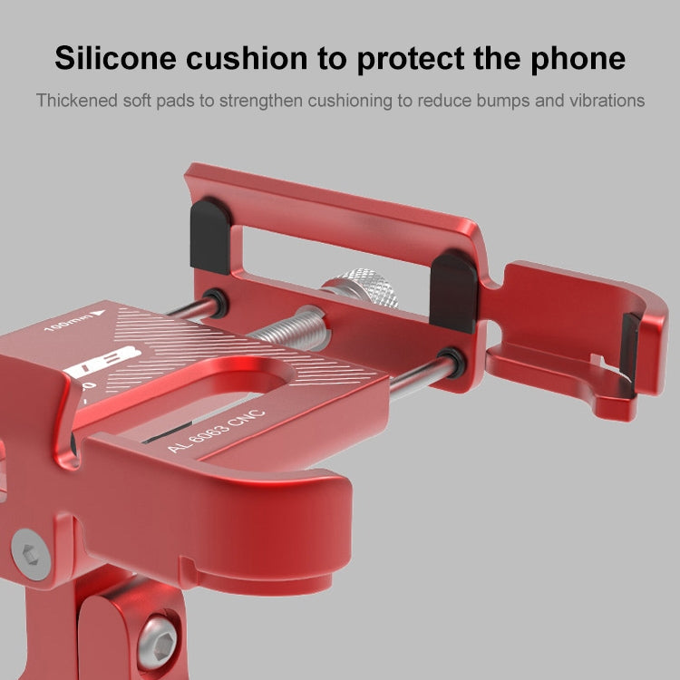Support de téléphone pour vélo en aluminium GUB P30 (couleur Titane)