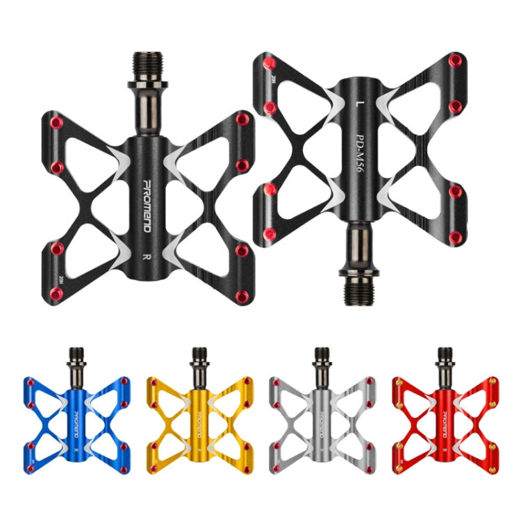 PROMEND PD-M56 1 Pair Mountain Bicycle Aluminum Alloy 3-Bearings Pedals (Gold)