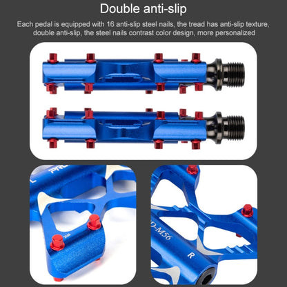 PROMEND PD-M56 1 Pair Mountain Bicycle Aluminum Alloy 3-Bearings Pedals (Blue)