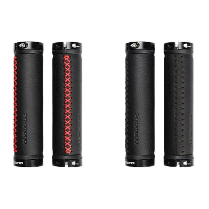 PROMEND GR-501 1 Pair Microfiber Leather Mountain Bicycle Grips Cover(Black Red)