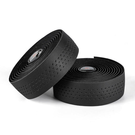 PROMEND GR-082 1 paire de rubans de guidon de vélo antidérapants bicolores (noir noir)