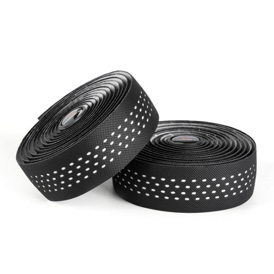 PROMEND GR-082 Une Paire de Rubans de Guidon Antidérapants Bicolores pour Vélo (Noir Blanc)