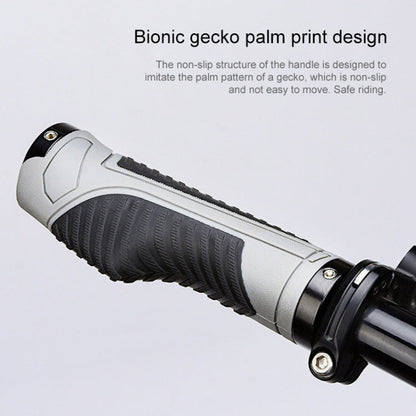 PROMEND GR-504 1 Pair TPR Ergonomic Ball Bicycle Grip Cover (Black Grey)