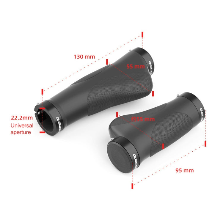 PROMEND GR-506 1 Paire Revêtement en Caoutchouc Ergonomique pour Poignées de Vélo (130mm+130mm)