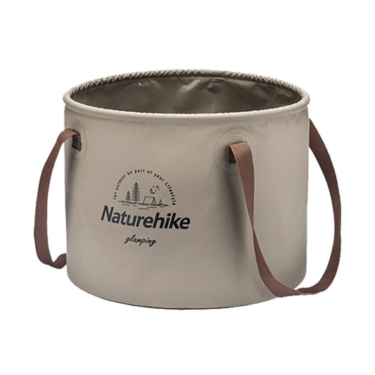 Naturehike NH20SJ040 20L PVC Outdoor Camping Foldable Water Storage Bucket (Coffee)