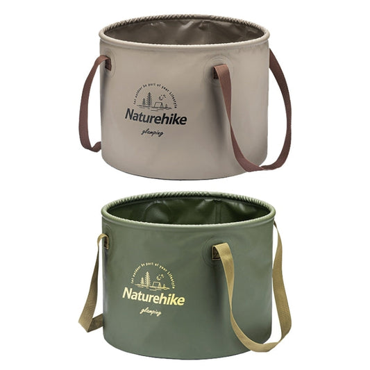 Naturehike NH20SJ040 20L PVC Outdoor Camping Foldable Water Storage Bucket (Coffee)