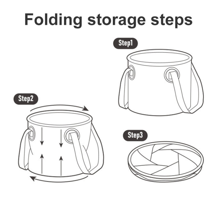 Naturehike NH20SJ040 20L PVC Outdoor Camping Foldable Water Storage Bucket (Army Green)