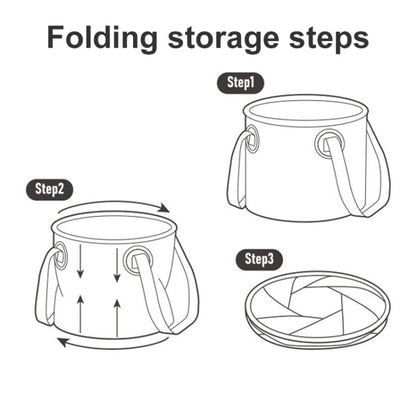 Naturehike NH20SJ040 20L PVC Outdoor Camping Foldable Water Storage Bucket (Army Green)