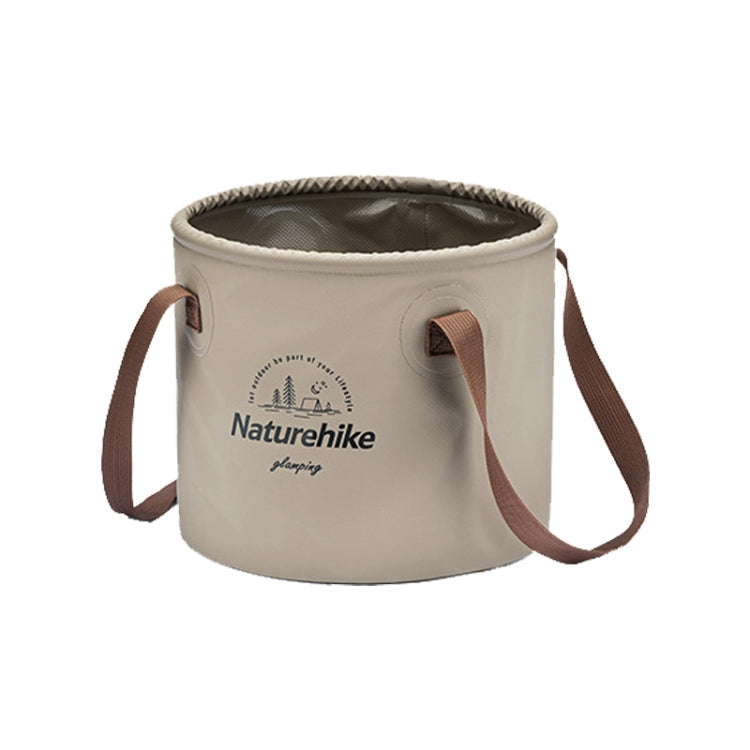 Naturehike NH20SJ040 Seau à eau pliable en PVC 10L pour camping en plein air (Café)