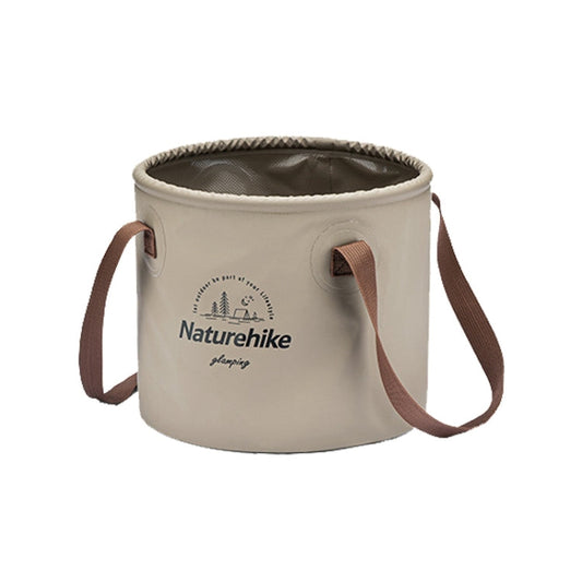 Naturehike NH20SJ040 Seau à eau pliable en PVC 10L pour camping en plein air (Café)
