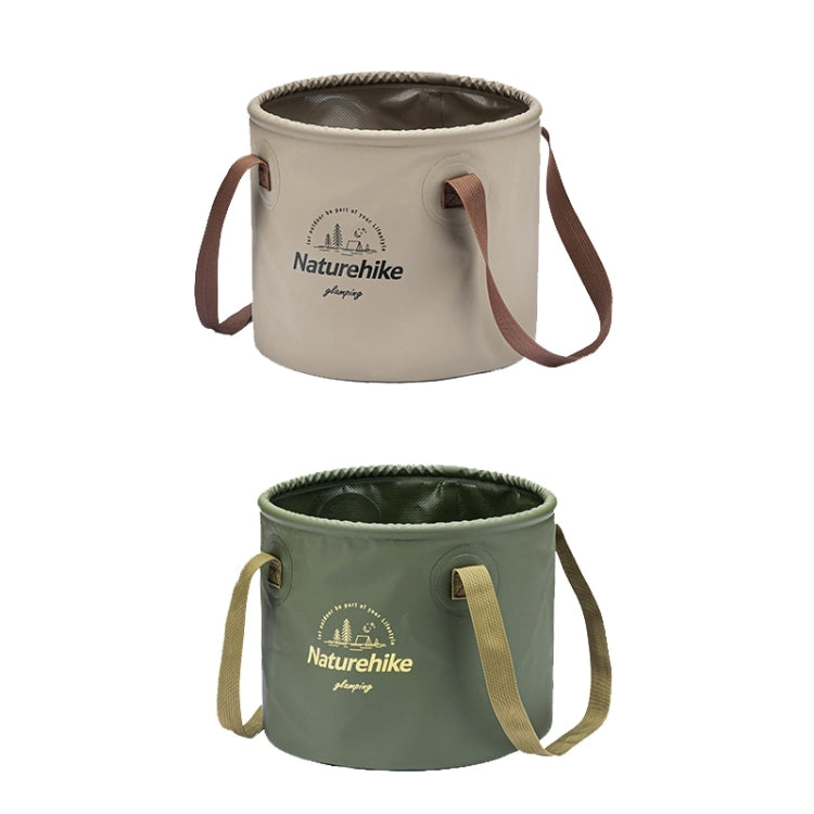 Naturehike NH20SJ040 Seau à eau pliable en PVC 10L pour camping en plein air (Café)