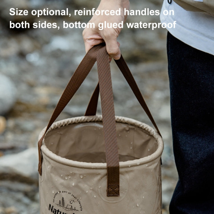 Naturehike NH20SJ040 10L PVC Outdoor Camping Foldable Water Storage Bucket (Army Green)