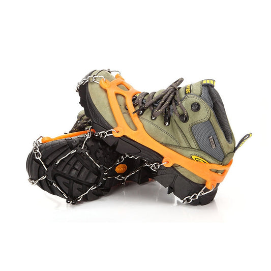AOTU AT8601 Crampons d'escalade d'extérieur 8 pointes Antidérapants pour neige (Orange)