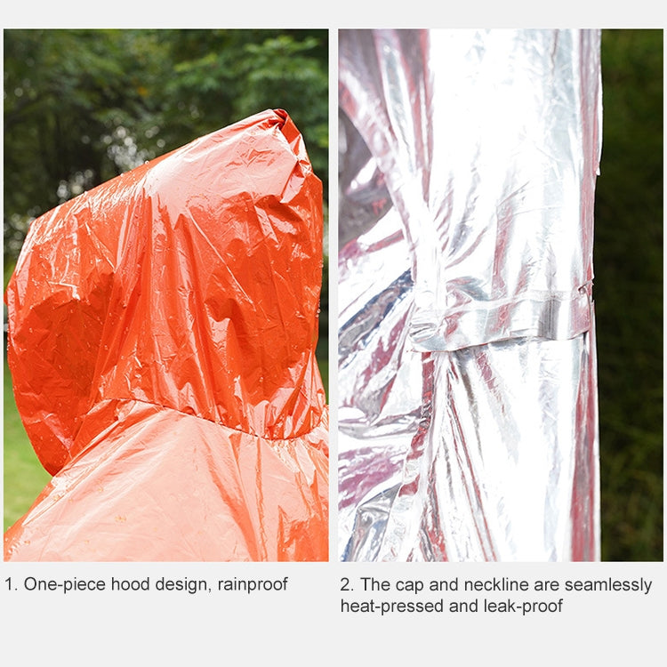 AOTU AT9052 Outdoor Camping Long First Aid Raincoat (Green)
