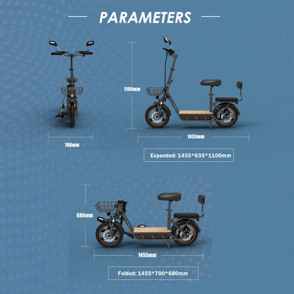 [EU Warehouse] KuKirin C1 Pro 500W 48V 26Ah Electric Offroad Scooter with 14 inch Tires & Rear Seat, EU Plug