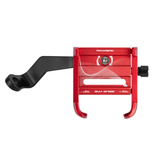 PROMEND SJJ-275E Support de Téléphone en Alliage d'Aluminium pour Vélo, pour Guidon (Rouge)