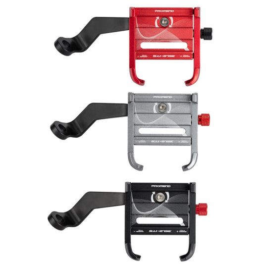 Support de téléphone PROMEND SJJ-275E en alliage d'aluminium pour guidon de vélo (couleur Titane)