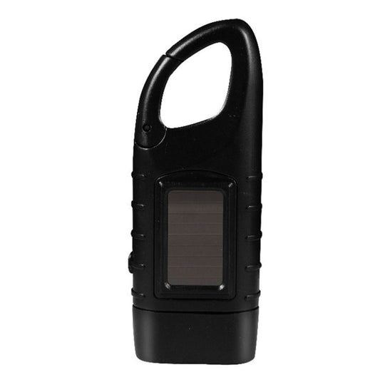 AOTU AT5503 Lampe de poche LED d'urgence solaire et à manivelle pour l'extérieur (Noir)