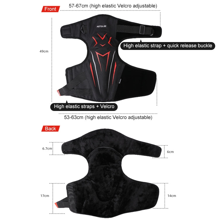 MOTOLSG 2 in 1 Knee Pads Motorcycle Bicycle Riding Warm Fleece Soft Protective Gear (Black Yellow)