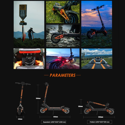 [EU Warehouse] Kukirin G3 Pro 10 inch Tires 2400W 52V 23.4AH Three-speed Folding Electric Offroad Scooter with LED Display