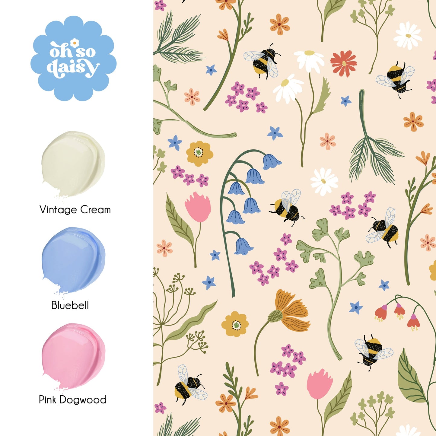 BUMBLEBEE MEADOW WALLPAPER