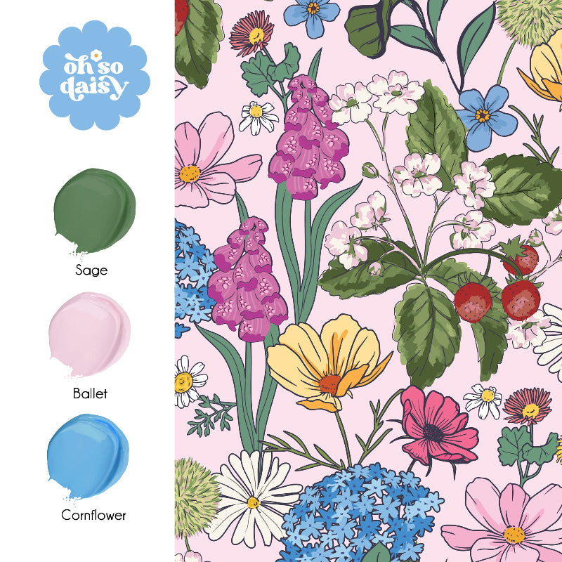 IN BLOOM - BALLET PINK WALLPAPER