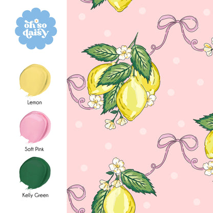 LEMON BLOSSOM SUGAR PINK WALLPAPER
