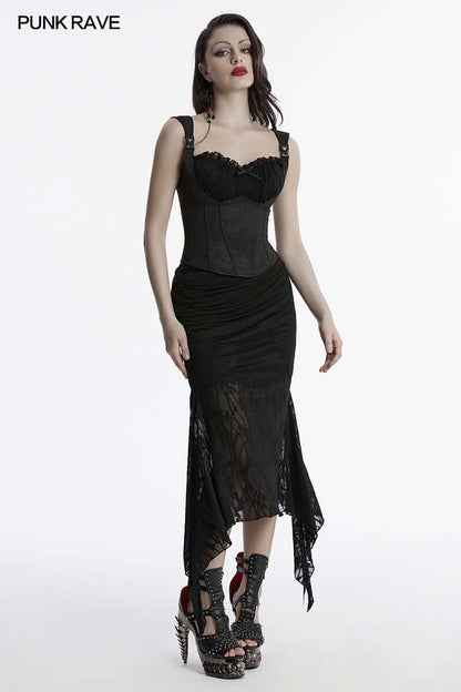 Punk Rave Arti Fishtail Skirt