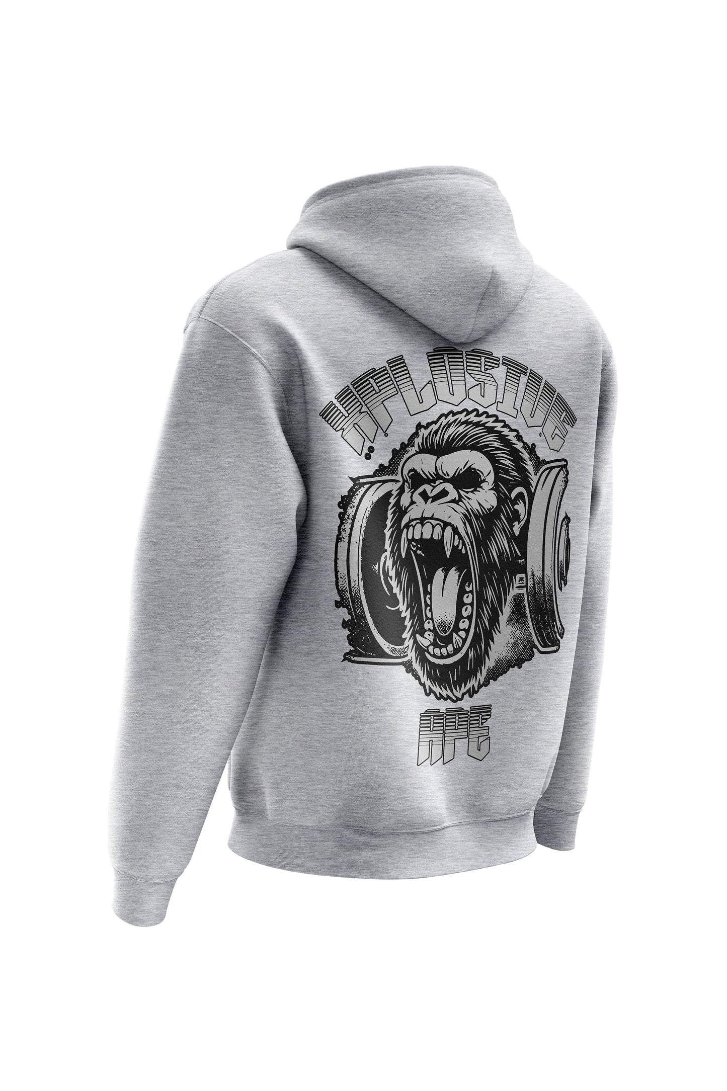 XAPE Old School Hoodie - Heather Grey