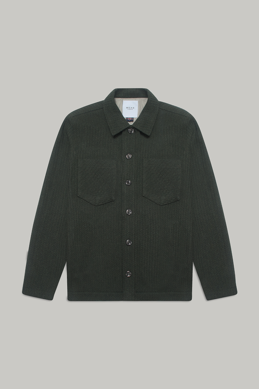 Bart Overshirt - Olive Waffle
