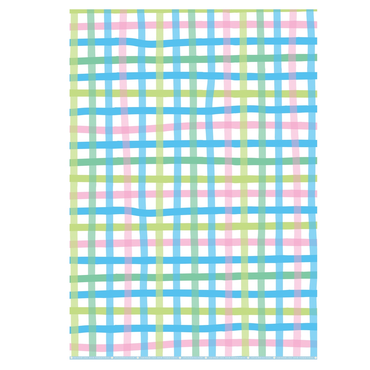 PICNIC GINGHAM GIFT WRAP SHEET