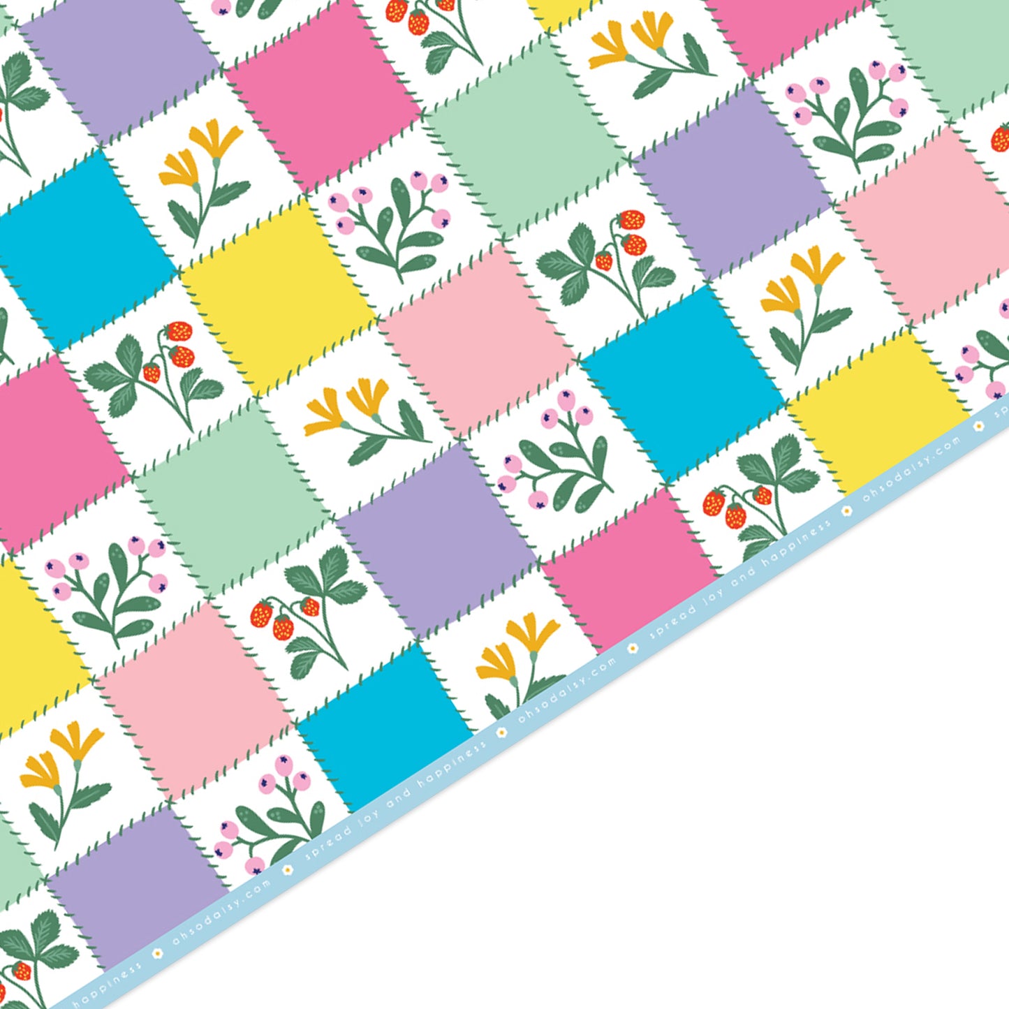 PATCHWORK QUILT GIFT WRAP SHEET
