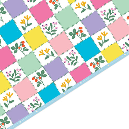 PATCHWORK QUILT GIFT WRAP SHEET