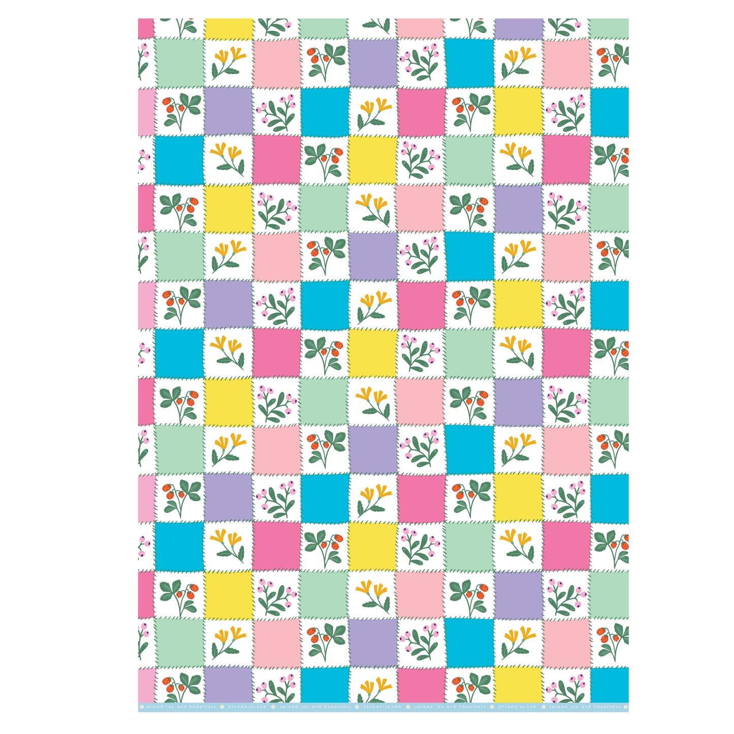 PATCHWORK QUILT GIFT WRAP SHEET