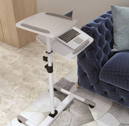 Station de travail mobile et support de projecteur ProperAV - Blanc