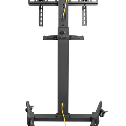 ProperAV Mobile TV Trolley Stand on Wheels for 32" - 55" Screens (35kg Capacity / VESA Max. 400x400)