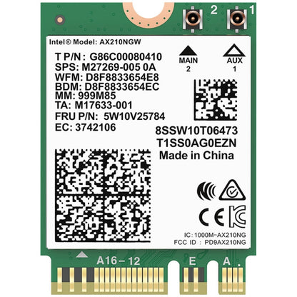 COMFAST AX210 vPro-M 5374Mbps Bluetooth 5.2 Tri-band Wireless Network Card