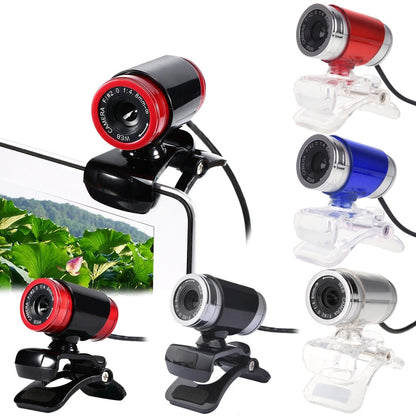 HXSJ A860 30fps 480P HD Webcam for Desktop / Laptop, with 10m Sound Absorbing Microphone, Length: 1.4m(Blue)