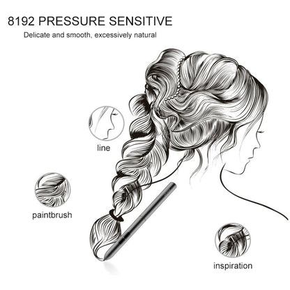 VEIKK A30 10x6 inch 5080 LPI Smart Touch Electronic Graphic Tablet, with Type-c Interface