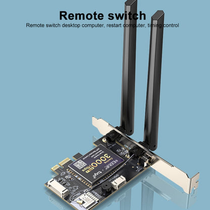 Carte réseau EDUP AX200SW 3000Mbps avec contrôle à distance pour allumer et éteindre l'ordinateur