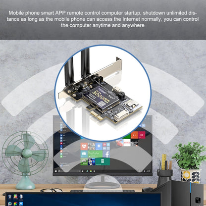 Carte réseau EDUP AX200SW 3000Mbps avec contrôle à distance pour allumer et éteindre l'ordinateur