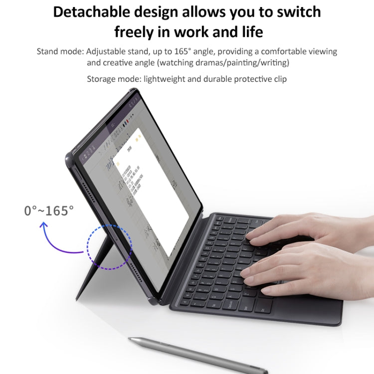 Original Lenovo Magnetic Suction Keyboard with Detachable Holder Set for Lenovo Pad Pro 12.7