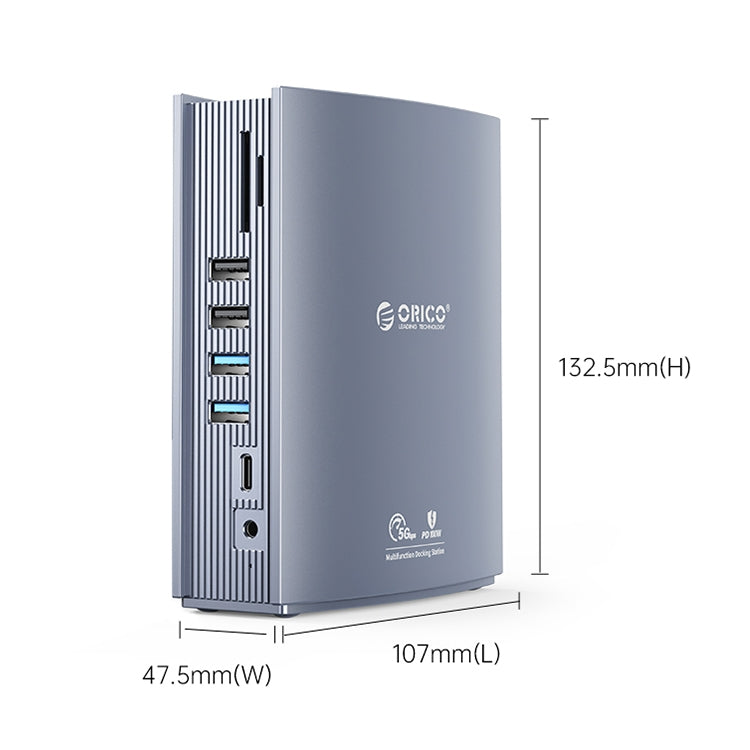 Station d'accueil HUB USB-C 15-en-1 ORICO CDH-15N-GY-BP