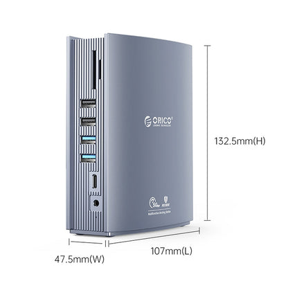 Station d'accueil HUB USB-C 15-en-1 ORICO CDH-15N-GY-BP