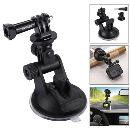[US Warehouse] PULUZ 53 in 1 Accessories Total Ultimate Combo Kits (Chest Strap + Suction Cup Mount + 3-Way Pivot Arms + J-Hook Buckle + Wrist Strap + Helmet Strap + Extendable Monopod + Surface Mount ...  for GoPro, Insta360, DJI and Other Action Cameras