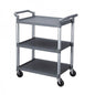 3-Tier Grey Bussing Cart 40-1/2" x 19-3/4" x 37-7/8