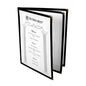 6 Page Book Fold Brown Menu Cover 216mm x 279mm